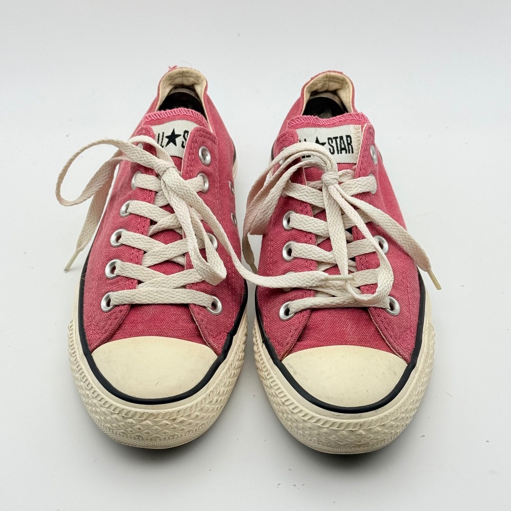 Converse Chuck Taylor All Star Low Top Sneakers Womens 7 Pink Canvas - Picture 8 of 9